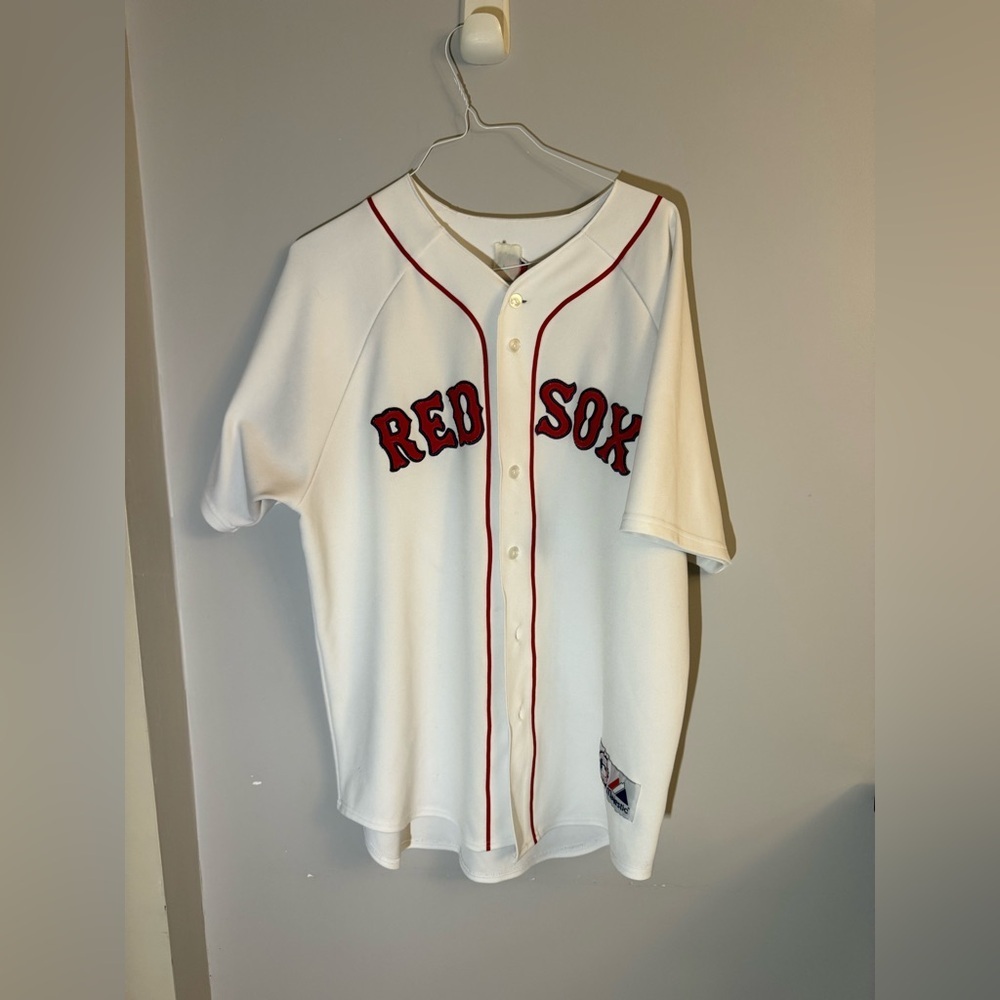 Boston Red Sox Matsuzaka #18 Majestic MLB Baseball Jersey Adult